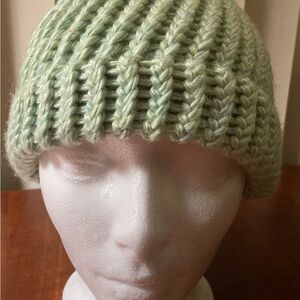 Mint Green Knit Beanie